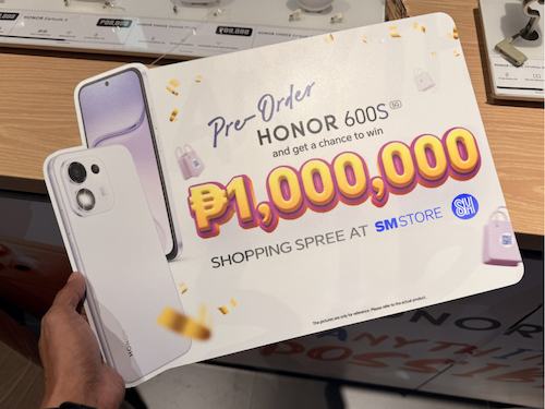 Wow! PHP 1M Shopping Spree for HONOR 600S Pre-Orders