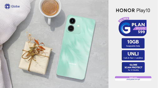 HONOR Play 10: Available via Globe Postpaid Plans for as Low as PHP 700